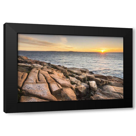 Acadia Sunrise Black Modern Wood Framed Art Print by Majchrowicz, Alan