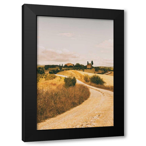 Strada Bianca II Black Modern Wood Framed Art Print by Aledanda