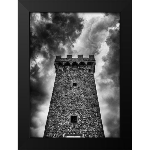 Gargonza Black Modern Wood Framed Art Print by Aledanda