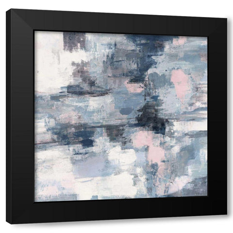 In the Clouds Neutral Pink Crop Black Modern Wood Framed Art Print by Vassileva, Silvia