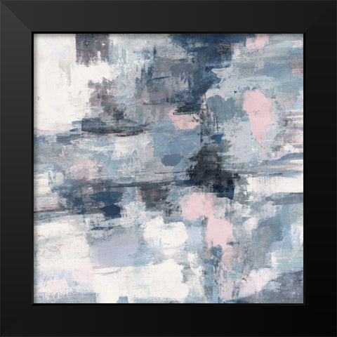In the Clouds Neutral Pink Crop Black Modern Wood Framed Art Print by Vassileva, Silvia