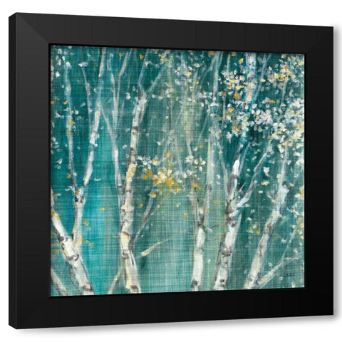 Blue Birch III Black Modern Wood Framed Art Print by Purinton, Julia