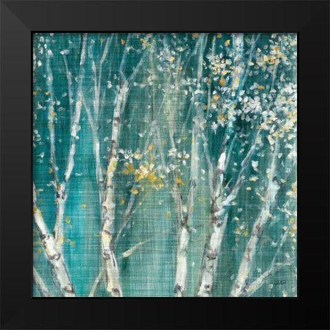 Blue Birch III Black Modern Wood Framed Art Print by Purinton, Julia