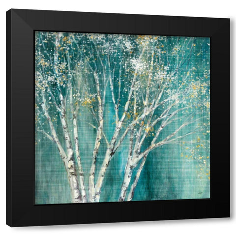 Blue Birch Flipped Black Modern Wood Framed Art Print by Purinton, Julia