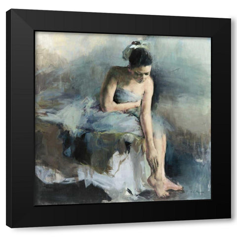 The Answer Black Modern Wood Framed Art Print with Double Matting by Hageman, Marilyn