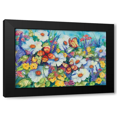 Sweetly Succulent Black Modern Wood Framed Art Print by McKenna, Kathleen Parr