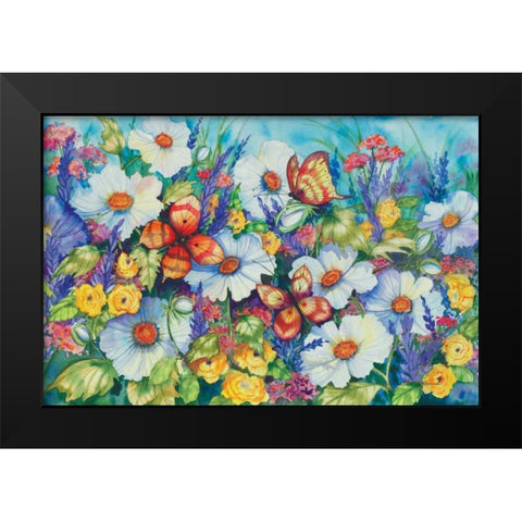 Sweetly Succulent Black Modern Wood Framed Art Print by McKenna, Kathleen Parr