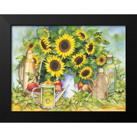 Tuscan Day Black Modern Wood Framed Art Print by McKenna, Kathleen Parr