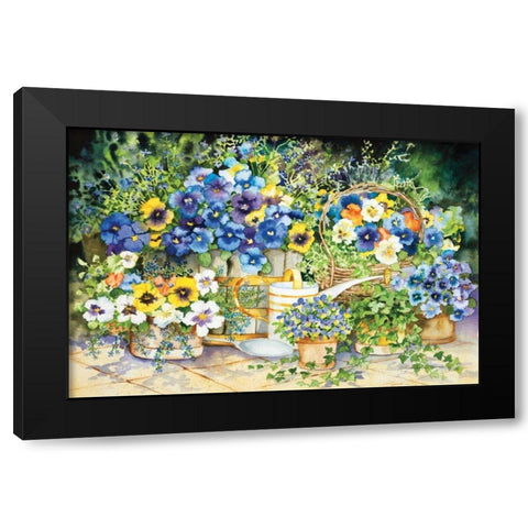 Simply Charming Black Modern Wood Framed Art Print with Double Matting by McKenna, Kathleen Parr