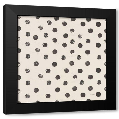 Halloween Whimsy Pattern IIE Black Modern Wood Framed Art Print by Prahl, Courtney