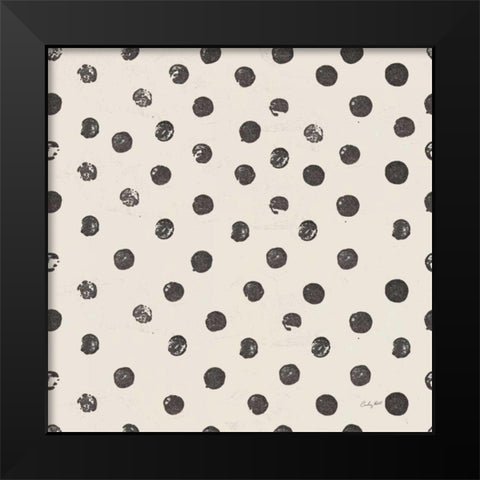 Halloween Whimsy Pattern IIE Black Modern Wood Framed Art Print by Prahl, Courtney