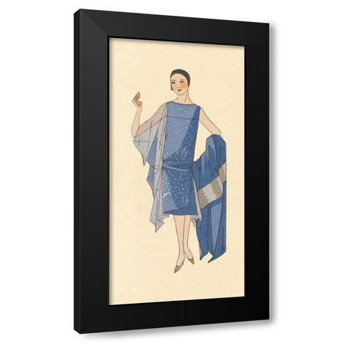 Fashion Ladies III Black Modern Wood Framed Art Print with Double Matting by Wild Apple Portfolio