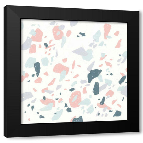 Terrazzo I Black Modern Wood Framed Art Print with Double Matting by Hershey, Moira