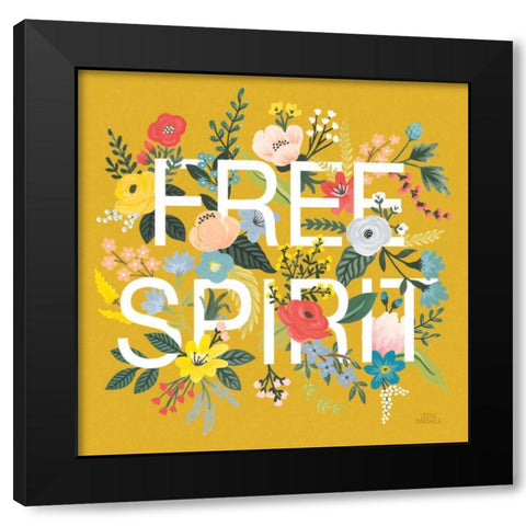 Wild Garden II Black Modern Wood Framed Art Print with Double Matting by Marshall, Laura