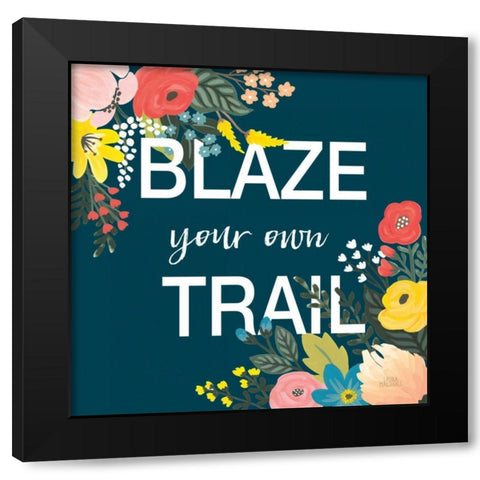 Wild Garden IV Black Modern Wood Framed Art Print with Double Matting by Marshall, Laura