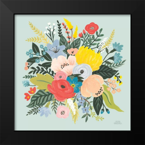 Wild Garden V Black Modern Wood Framed Art Print by Marshall, Laura