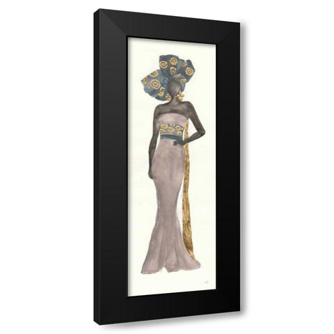 Global Fashion II Black Modern Wood Framed Art Print with Double Matting by Paschke, Chris