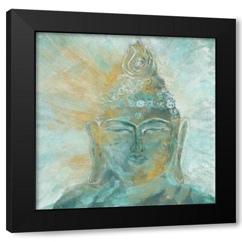 Buddha Bright I Black Modern Wood Framed Art Print by Paschke, Chris