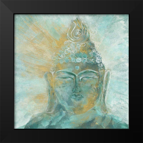Buddha Bright I Black Modern Wood Framed Art Print by Paschke, Chris