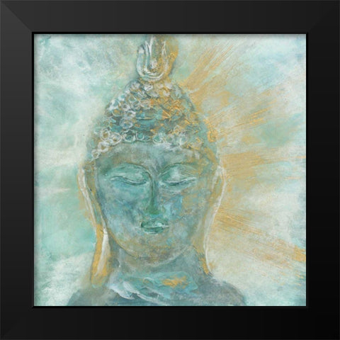Buddha Bright II Black Modern Wood Framed Art Print by Paschke, Chris