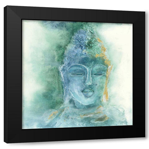 Gilded Buddha II Black Modern Wood Framed Art Print by Paschke, Chris