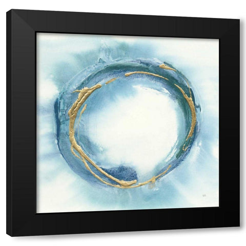 Buddha Enso Black Modern Wood Framed Art Print by Paschke, Chris