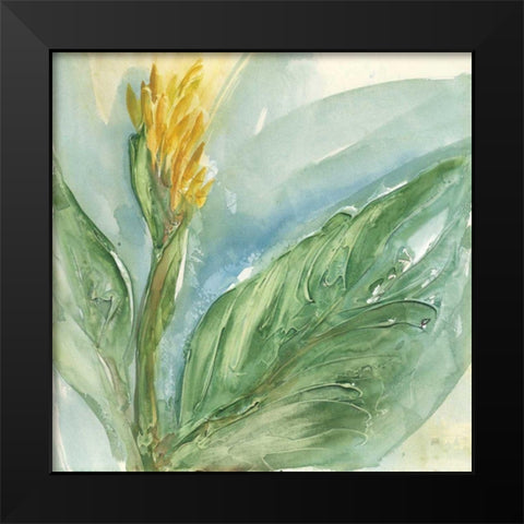 Exotic Flower II Black Modern Wood Framed Art Print by Paschke, Chris