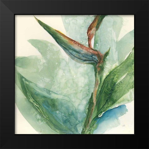 Exotic Flower III Black Modern Wood Framed Art Print by Paschke, Chris
