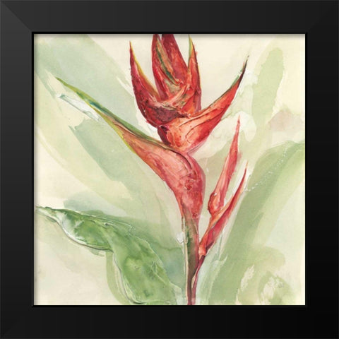 Exotic Flower IV Black Modern Wood Framed Art Print by Paschke, Chris