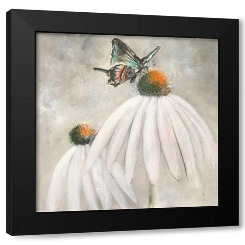 Butterflies are Free I Black Modern Wood Framed Art Print by Paschke, Chris