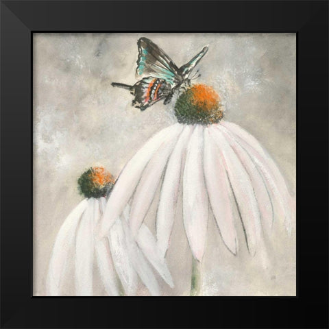 Butterflies are Free I Black Modern Wood Framed Art Print by Paschke, Chris