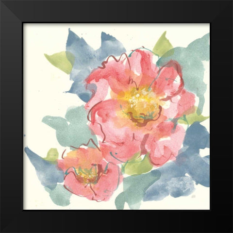 Peony in the Pink II Black Modern Wood Framed Art Print by Paschke, Chris