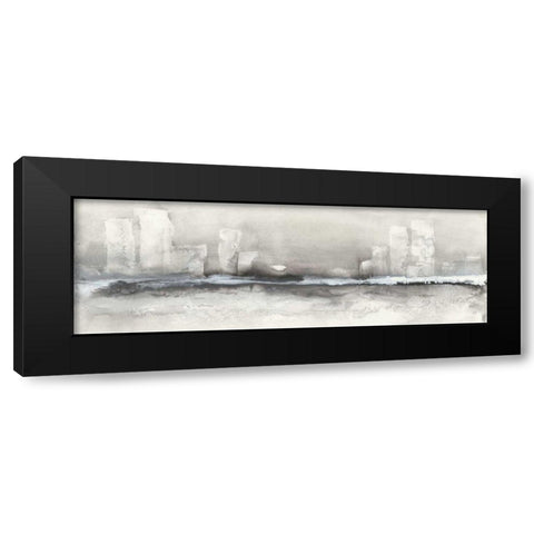 City Essence II Black Modern Wood Framed Art Print with Double Matting by Paschke, Chris