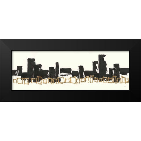 Gilded Boxes I Black Modern Wood Framed Art Print by Paschke, Chris
