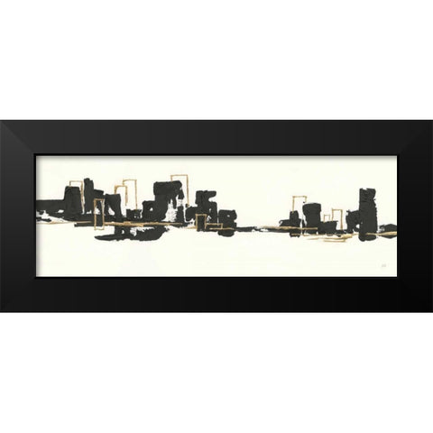 Gilded City II Black Modern Wood Framed Art Print by Paschke, Chris