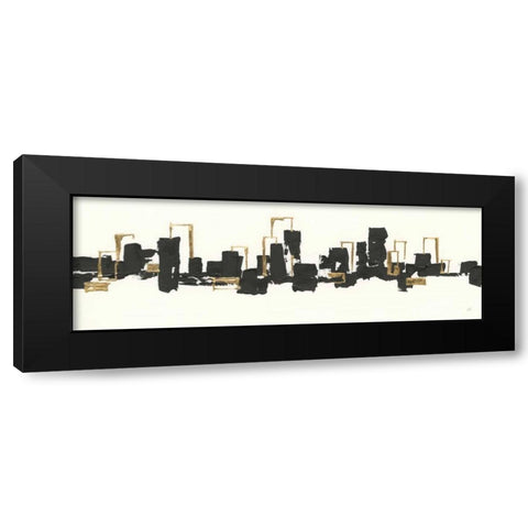 Gilded City III Black Modern Wood Framed Art Print by Paschke, Chris