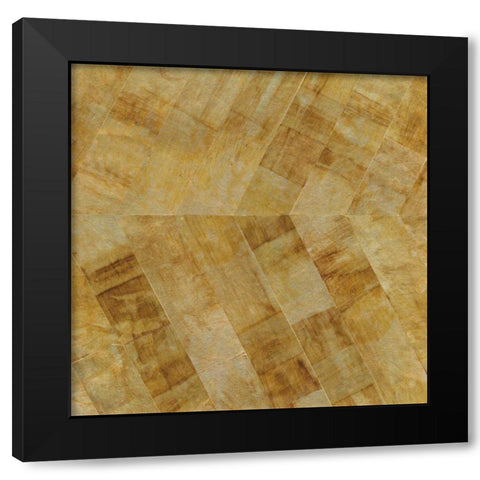 Gilded Herringbone II Black Modern Wood Framed Art Print by Paschke, Chris