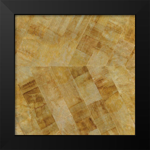 Gilded Herringbone II Black Modern Wood Framed Art Print by Paschke, Chris
