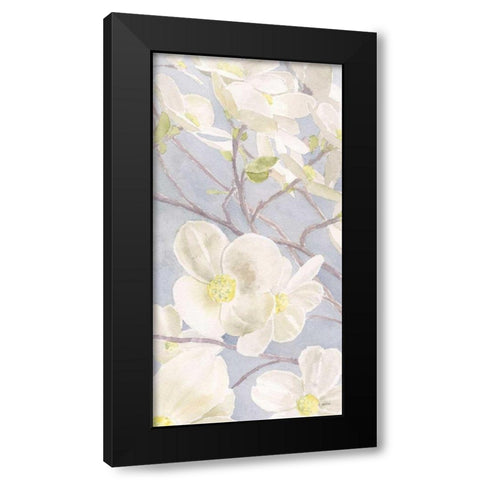 Breezy Blossoms I Black Modern Wood Framed Art Print with Double Matting by Wiens, James