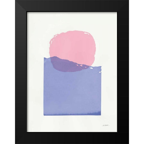 Buoyant Black Modern Wood Framed Art Print by Schick, Mike