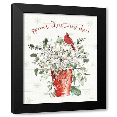 Modern Farmhouse V Christmas Black Modern Wood Framed Art Print with Double Matting by Tavoletti, Anne