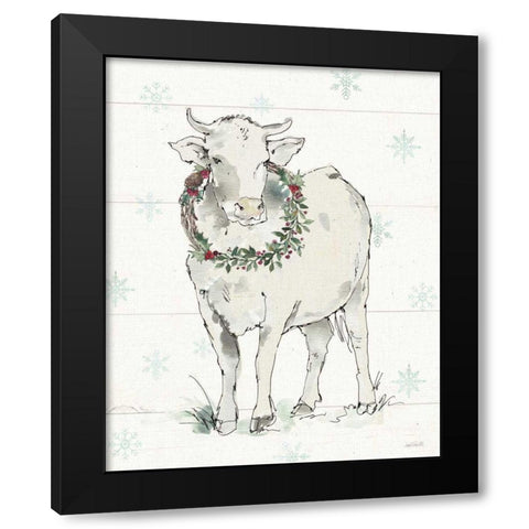 Modern Farmhouse X Christmas Black Modern Wood Framed Art Print by Tavoletti, Anne