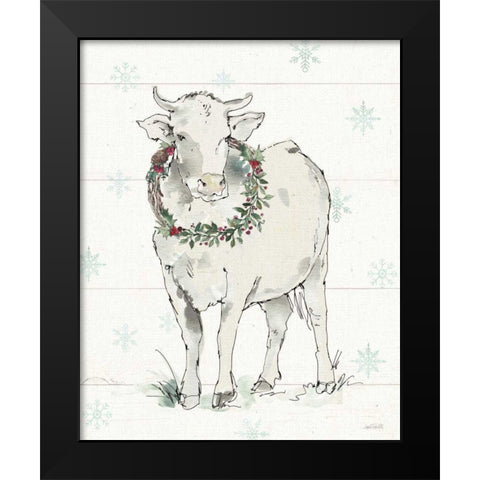 Modern Farmhouse X Christmas Black Modern Wood Framed Art Print by Tavoletti, Anne