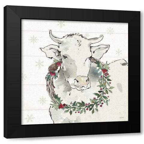 Modern Farmhouse XII Christmas Black Modern Wood Framed Art Print by Tavoletti, Anne