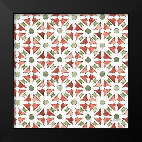 Modern Farmhouse Pattern IIA Christmas Black Modern Wood Framed Art Print by Tavoletti, Anne