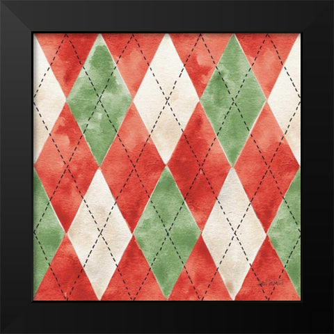 Modern Farmhouse Pattern VII Christmas Black Modern Wood Framed Art Print by Tavoletti, Anne