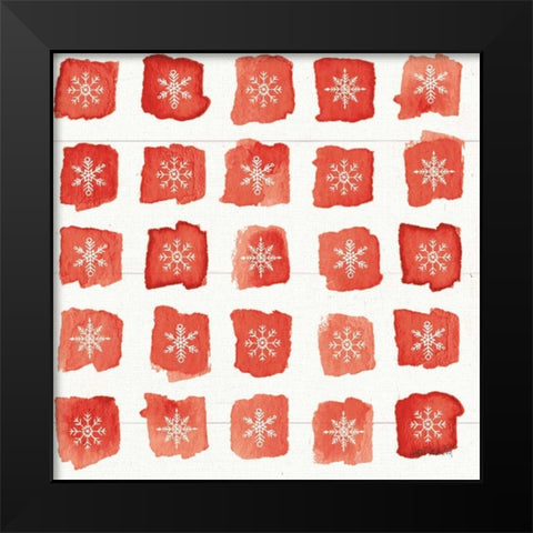 Modern Farmhouse Pattern VIIIA Christmas Black Modern Wood Framed Art Print by Tavoletti, Anne