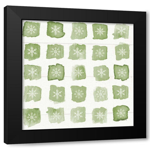 Modern Farmhouse Pattern VIIIB Christmas Black Modern Wood Framed Art Print by Tavoletti, Anne