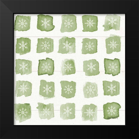 Modern Farmhouse Pattern VIIIB Christmas Black Modern Wood Framed Art Print by Tavoletti, Anne