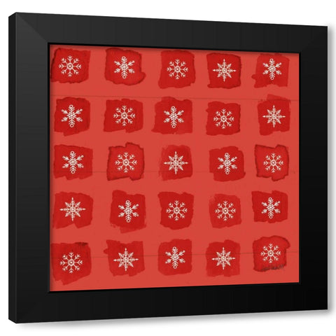 Modern Farmhouse Pattern VIIIC Christmas Black Modern Wood Framed Art Print with Double Matting by Tavoletti, Anne